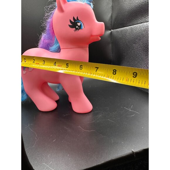 Vtg Gi Go Pony Wonderland Large Unicorn Pink blue horn Rainbow Cutie Mark READ - Picture 8 of 14